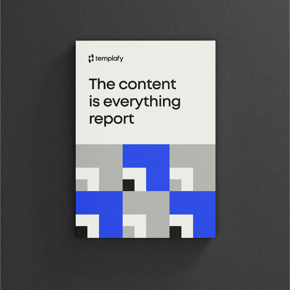 The content is everything report cover.