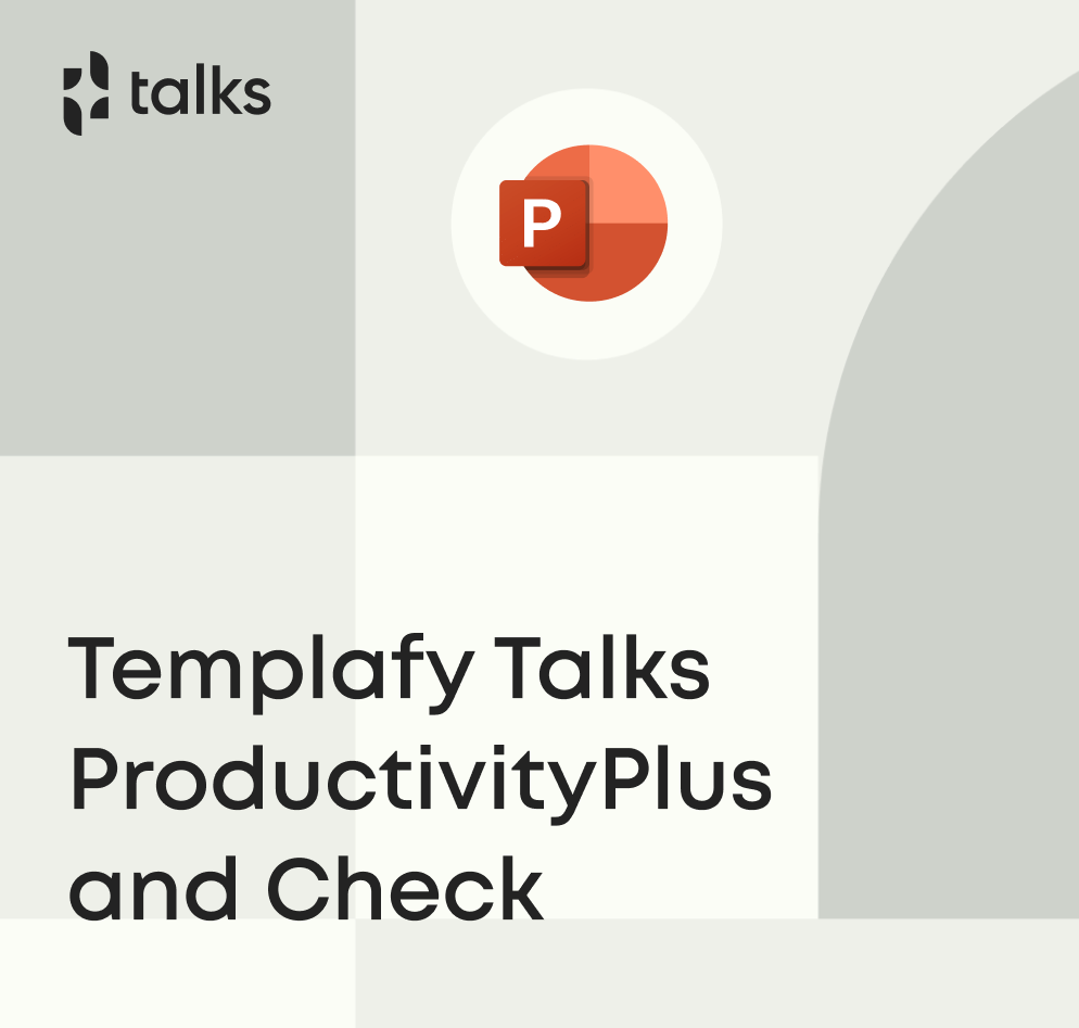 Templafy Talks ProductivityPlus and check.